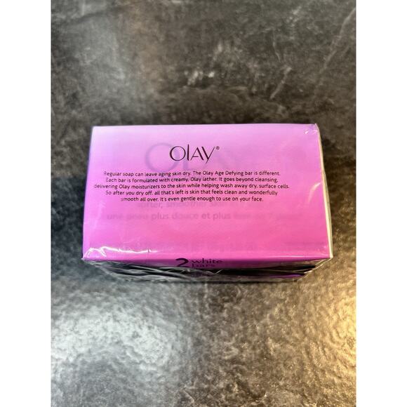 2‎ Bars Olay Age Defying White Soap Bars Original Formula 4.25 oz NEW - Picture 3 of 5